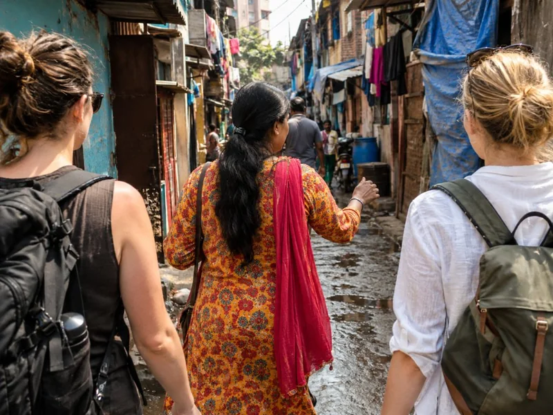 Passeggiata a Dharavi con una guida donna